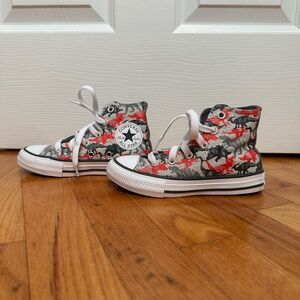Converse Kids High-Tops - Red, Black, and Gray